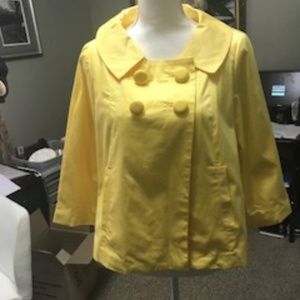 yellow short length jacket